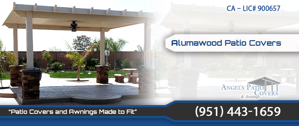 alumawood patio covers decks canvas awings in Moreno Valley Menifee CA 